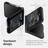 Spigen Samsung Galaxy Z Flip 6/Galaxy Z Flip 7 FE Kuori Ultra Hybrid Pro Zero One Musta