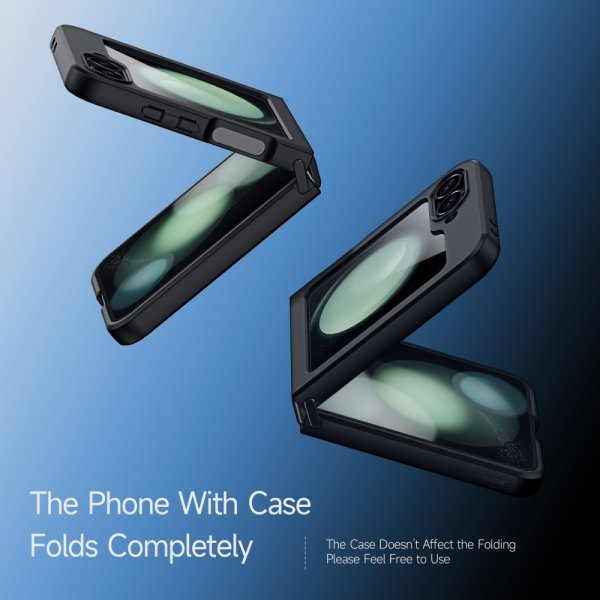 Dux Ducis Samsung Galaxy Z Flip 6/Flip 7 FE Aimo Series -kuori, musta