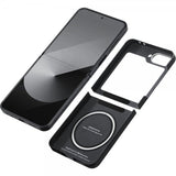 Pitaka Samsung Galaxy Z Flip 6 -suojakuori MagEZ Case 5, musta/harmaa toimikangas