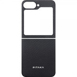 Pitaka Samsung Galaxy Z Flip 6 -suojakuori MagEZ Case 5, musta/harmaa toimikangas