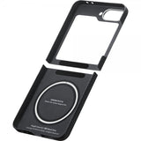 Pitaka Samsung Galaxy Z Flip 6 -suojakuori MagEZ Case 5, musta/harmaa toimikangas