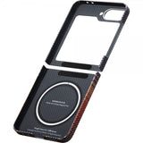 Pitaka Samsung Galaxy Z Flip 6 -suojakuori MagEZ Case 5, musta/harmaa toimikangas