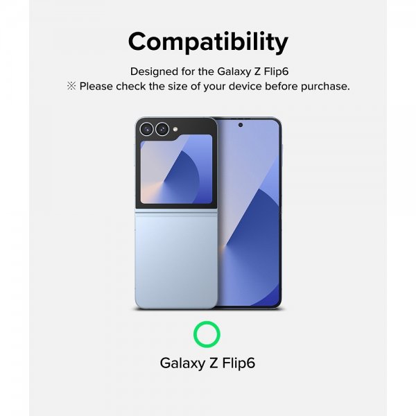 Ringke Samsung Galaxy Z Flip 6/Flip 7 FE Näytönsuoja Cover Display Protector Glass 2-pakkaus