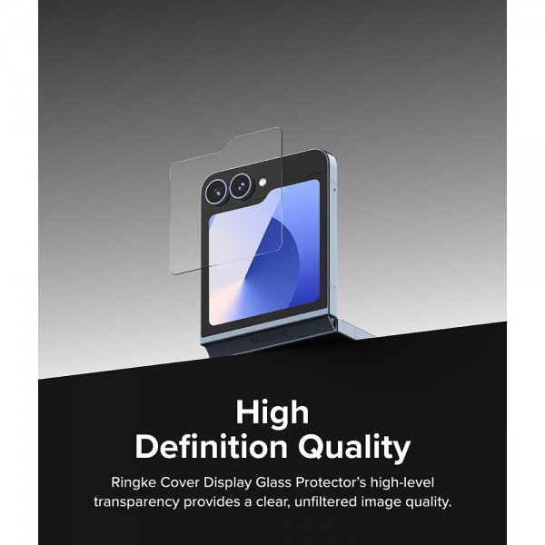 Ringke Samsung Galaxy Z Flip 6/Flip 7 FE Näytönsuoja Cover Display Protector Glass 2-pakkaus