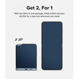Ringke Samsung Galaxy Z Flip 6/Flip 7 FE -näytönsuoja, Dual Easy Film, 2-pakkaus