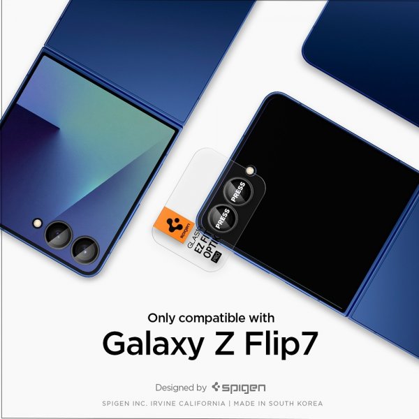Spigen Samsung Galaxy Z Flip 7 Kamerasuojus GLAS.tR EZ Fit Optik Pro 2-pakkaus