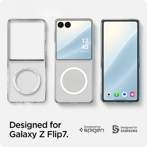 Spigen Samsung Galaxy Z Flip 7 Kuori Air Skin Mag Läpinäkyvä