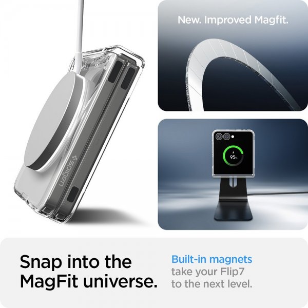 Spigen Samsung Galaxy Z Flip 7 Kuori Air Skin Mag Läpinäkyvä
