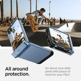 Spigen Samsung Galaxy Z Flip 7 -suojakuori, Tough Armor Pro MagFit, Sierra Blue