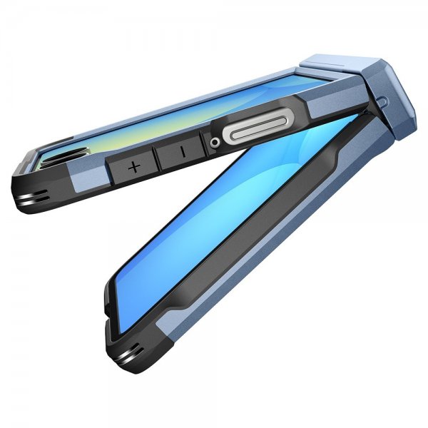 Spigen Samsung Galaxy Z Flip 7 -suojakuori, Tough Armor Pro MagFit, Sierra Blue