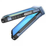 Spigen Samsung Galaxy Z Flip 7 -suojakuori, Tough Armor Pro MagFit, Sierra Blue