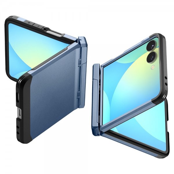Spigen Samsung Galaxy Z Flip 7 -suojakuori, Tough Armor Pro MagFit, Sierra Blue