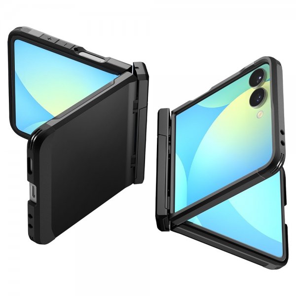 Spigen Samsung Galaxy Z Flip 7 Kuori Tough Armor Pro MagFit Musta