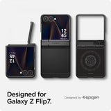 Spigen Samsung Galaxy Z Flip 7 Kuori Tough Armor Pro MagFit Musta