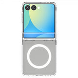 Spigen Samsung Galaxy Z Flip 7 Kuori Ultra Hybrid Pro MagFit Kirkas Valkoinen