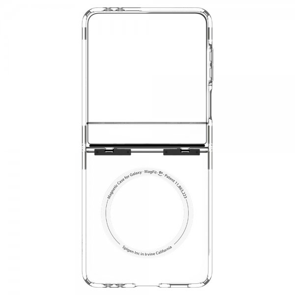 Spigen Samsung Galaxy Z Flip 7 Kuori Ultra Hybrid Pro MagFit Kirkas Valkoinen