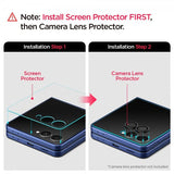 Spigen Samsung Galaxy Z Flip 7 näytönsuoja GLAS.tR EZ Fit 2-pakkaus