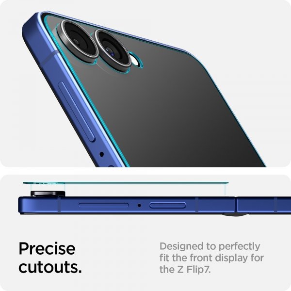 Spigen Samsung Galaxy Z Flip 7 näytönsuoja GLAS.tR EZ Fit 2-pakkaus