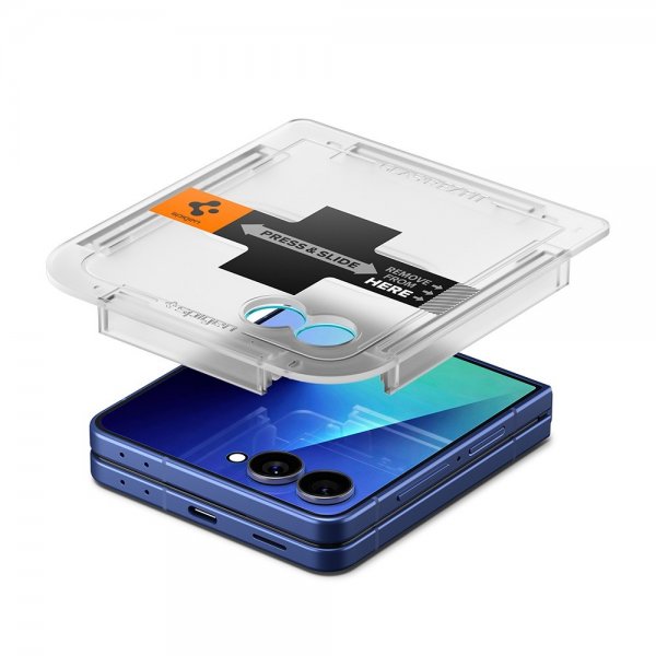 Spigen Samsung Galaxy Z Flip 7 näytönsuoja GLAS.tR EZ Fit 2-pakkaus