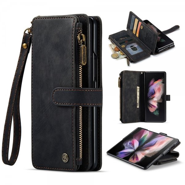 CaseMe Samsung Galaxy Z Fold 4 -suojakotelo C30-sarja Musta
