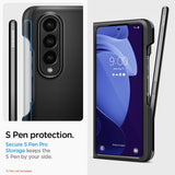 Spigen Samsung Galaxy Z Fold 4 Kuori Thin Fit P Musta