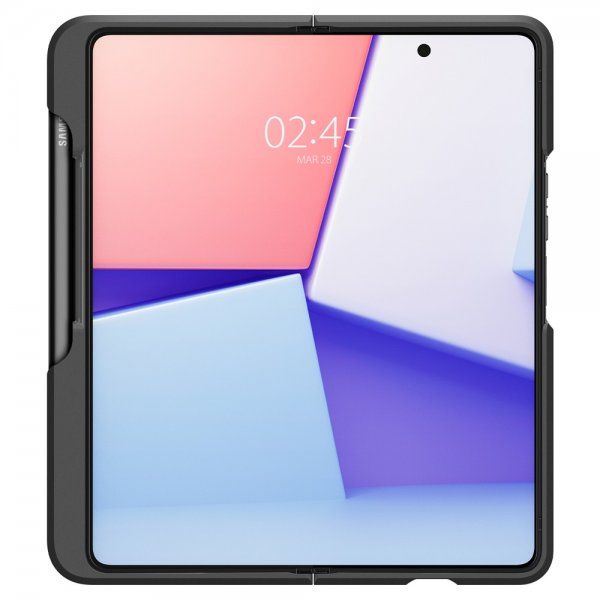 Spigen Samsung Galaxy Z Fold 4 Kuori Thin Fit P Musta