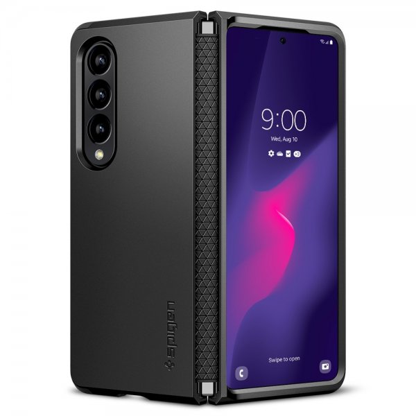 Spigen Samsung Galaxy Z Fold 4 Suojakuori Tough Armor Musta