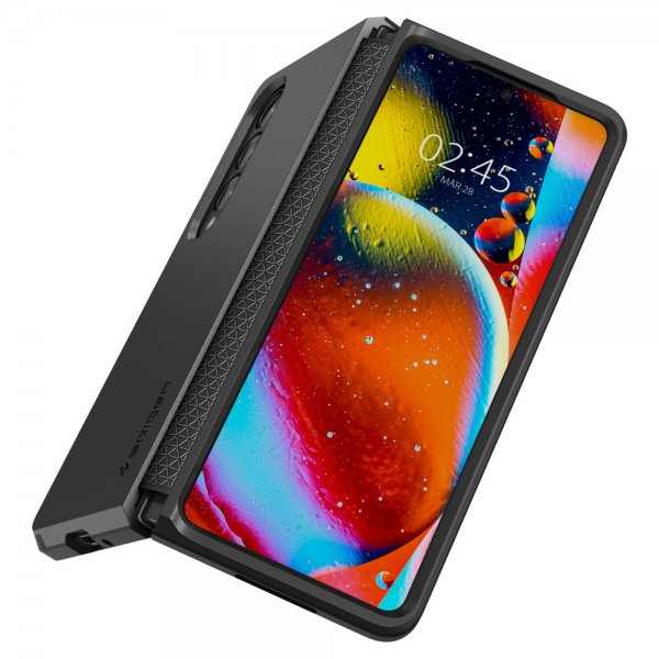 Spigen Samsung Galaxy Z Fold 4 Suojakuori Tough Armor Musta
