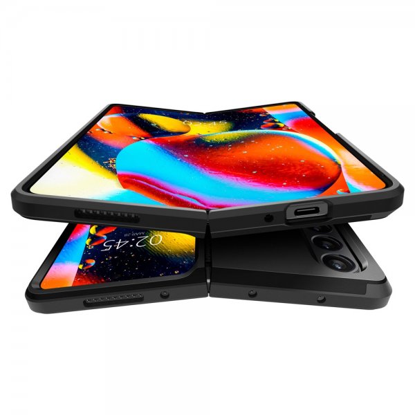 Spigen Samsung Galaxy Z Fold 4 Suojakuori Tough Armor Musta