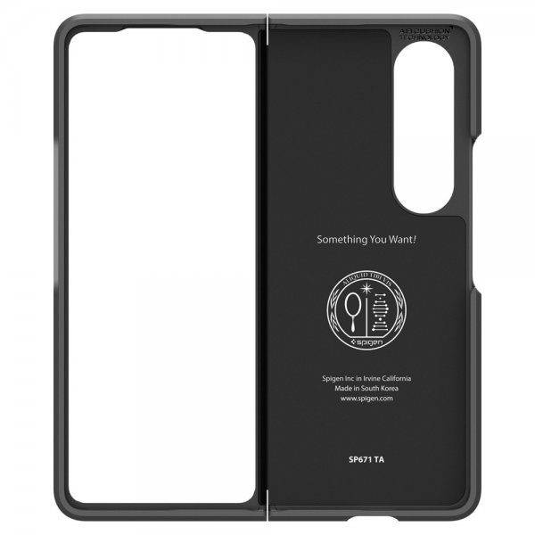 Spigen Samsung Galaxy Z Fold 4 Suojakuori Tough Armor Musta