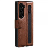 Nillkin Samsung Galaxy Z Fold 5 Aoge Series -suojakuori, ruskea
