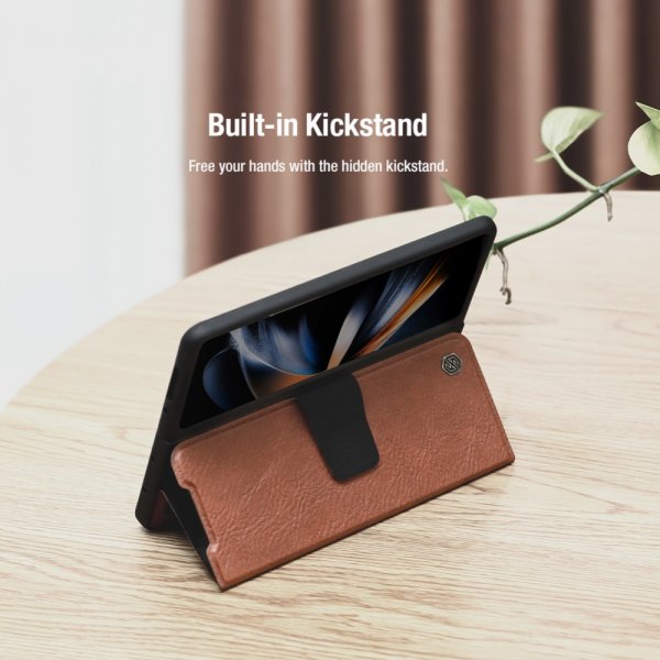 Nillkin Samsung Galaxy Z Fold 5 Aoge Series -suojakuori, ruskea