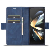 Lc.Imeeke Samsung Galaxy Z Fold 5 Kotelo Korttipaikalla Flip Sininen