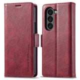 Lc.Imeeke Samsung Galaxy Z Fold 5 Kotelo korttipaikalla, punainen