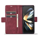 Lc.Imeeke Samsung Galaxy Z Fold 5 Kotelo korttipaikalla, punainen