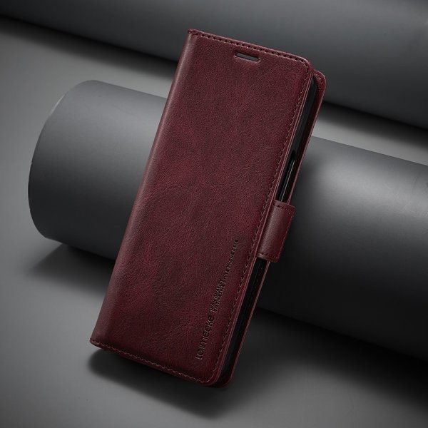 Lc.Imeeke Samsung Galaxy Z Fold 5 Kotelo korttipaikalla, punainen