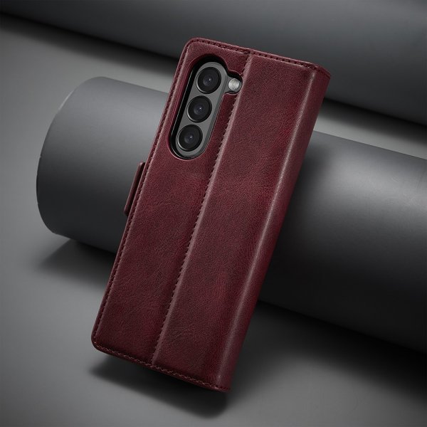 Lc.Imeeke Samsung Galaxy Z Fold 5 Kotelo korttipaikalla, punainen