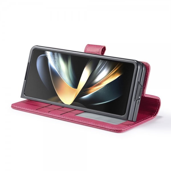Lc.Imeeke Samsung Galaxy Z Fold 5 Kotelo Korttipaikalla Magenta