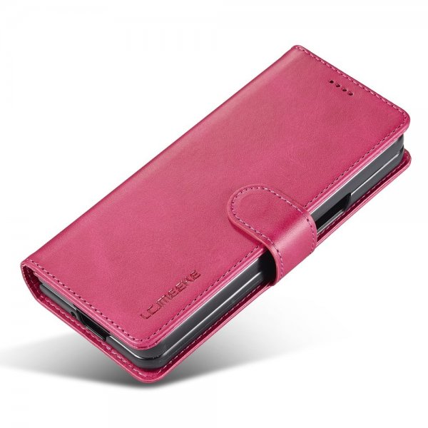 Lc.Imeeke Samsung Galaxy Z Fold 5 Kotelo Korttipaikalla Magenta