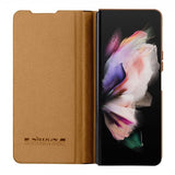 Nillkin Samsung Galaxy Z Fold 5 -suojakotelo Qin Pro -sarja Ruskea