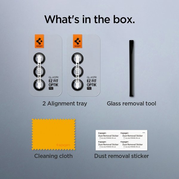 Spigen Samsung Galaxy Z Fold 5 kameransuojus GLAS.tR EZ Fit Optik Pro 2-pakkaus Musta