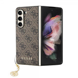 Guess Samsung Galaxy Z Fold 5 Suojakuori 4G Charm Ruskea