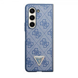 Guess Samsung Galaxy Z Fold 5 -kuori 4G Metal Triangle Strass sininen