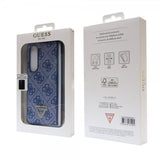 Guess Samsung Galaxy Z Fold 5 -kuori 4G Metal Triangle Strass sininen