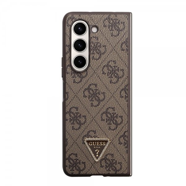 Arvaa Samsung Galaxy Z Fold 5 Kuori 4G Metalli Kolmio Strassi Ruskea