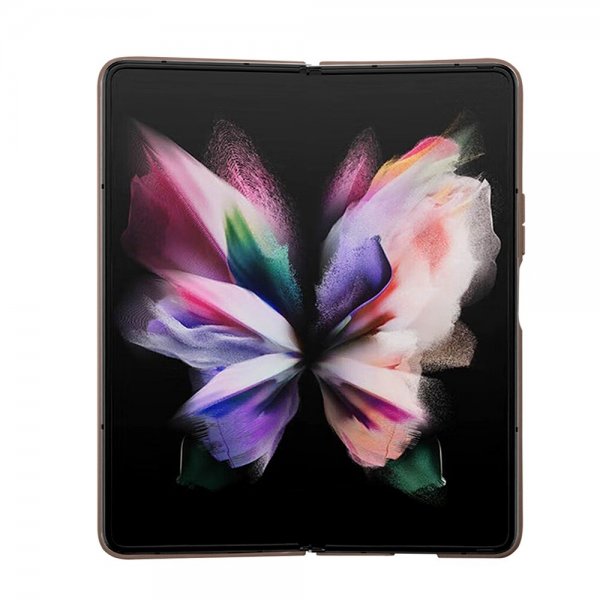 Arvaa Samsung Galaxy Z Fold 5 Kuori 4G Metalli Kolmio Strassi Ruskea