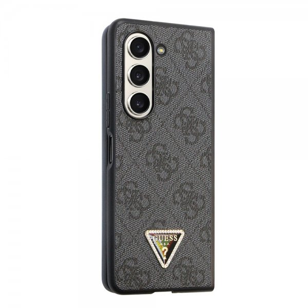 Arvaa Samsung Galaxy Z Fold 5 Kuori 4G Metallinen Kolmio Strassikivi Musta