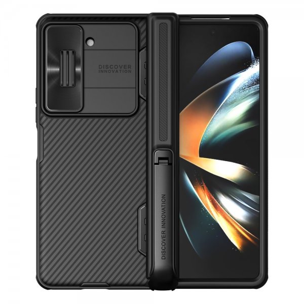 Nillkin Samsung Galaxy Z Fold 5 -suojakuori CamShield Kickstand, musta