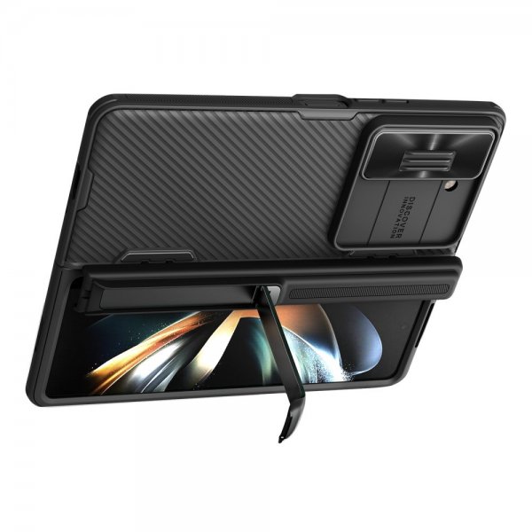 Nillkin Samsung Galaxy Z Fold 5 -suojakuori CamShield Kickstand, musta