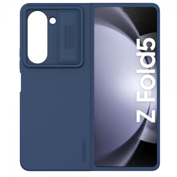 Nillkin Samsung Galaxy Z Fold 5 -suojakuori CamShield Silky, sininen